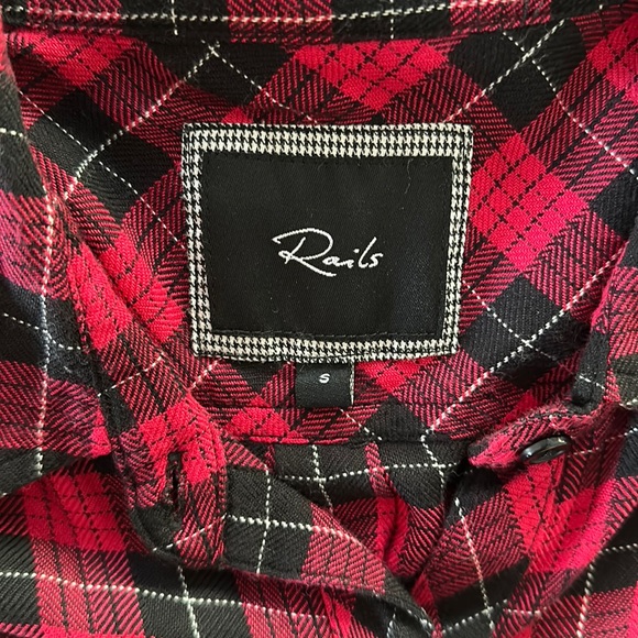 RAILS Hunter Plaid Flannel Shirt in Red/Black - Picture 3 of 9